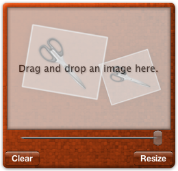Screenshot of idle ImageQuickie widget